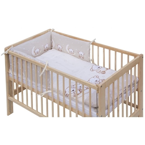 SCARLETT SOUPRAVA DO POSTÝLKY 6-DÍLNÁ TORO BÉŽOVÁ 90X120CM - POVLEČENÍ DO POSTÝLKY - SPINKÁNÍ