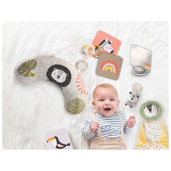 TAF TOYS SADA HRAČEK HELLO BABY - HRA NA BŘÍŠKU - PRO DĚTI