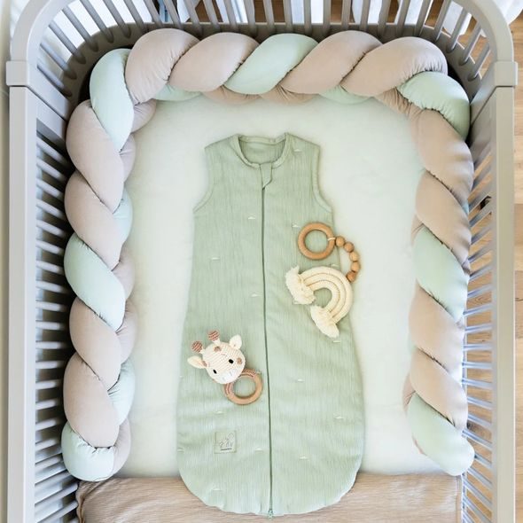 TRÄUMELAND COPÁNKOVÝ MANTINEL SIGNATURE TAUPE & MINT 180 CM - MANTINELY - SPINKÁNÍ