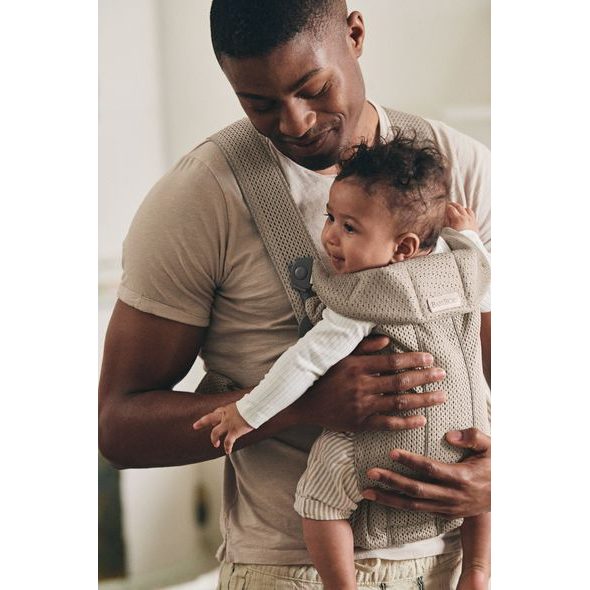 BABYBJÖRN NOSÍTKO MINI GREIGE 3D MESH - KLOKANKY A ŠÁTKY - NOŠENÍ & SPORT