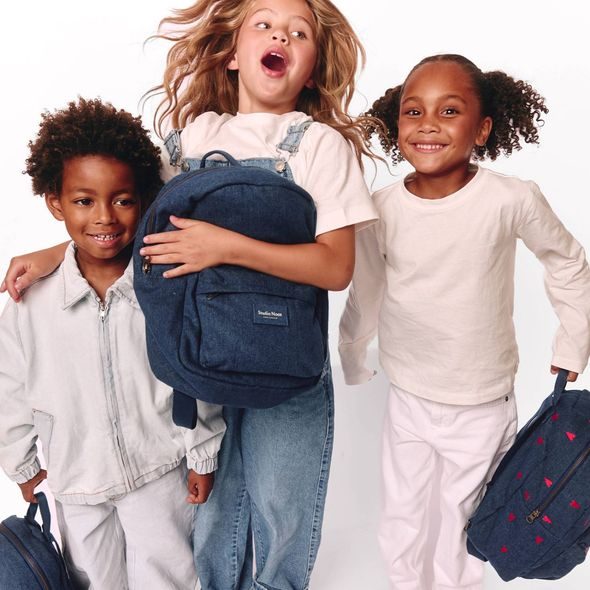 STUDIO NOOS DENIM MIDI BACKPACK - BATŮŽEK | DARK BLUE - BATOHY A TAŠKY - PRO DĚTI
