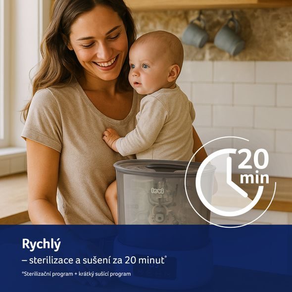 LOVI ELEKTRICKÝ STERILIZÁTOR SE SUŠIČKOU - STERILIZÁTORY - KRMENÍ