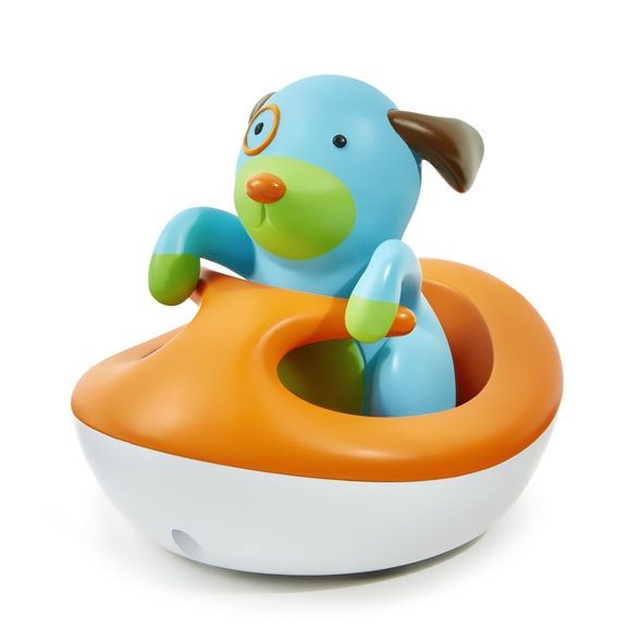 SKIP HOP ZOO HRAČKA DO VODY - PEJSEK NA VODNÍM SKÚTRU 12M+ - HRAČKY DO VANY - PRO DĚTI