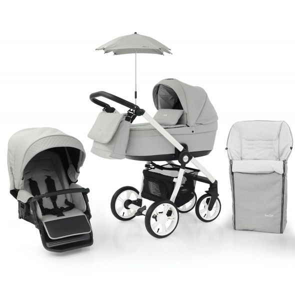 BABYSTYLE PRESTIGE3 ACTIVE (WHITE/ BLACK) 6V1 FLINT 2021 - KOMBINACE S PŘÍSLUŠENSTVÍM - KOČÁRKY A PŘÍSLUŠENSTVÍ