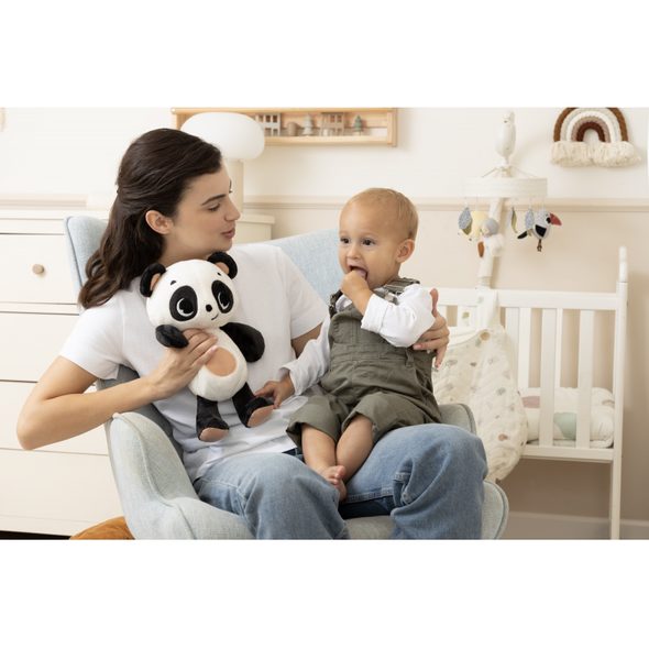 TINY LOVE USÍNÁČEK PANDA BLACK & WHITE - USÍNÁČCI MAZLÍCÍ - PRO DĚTI