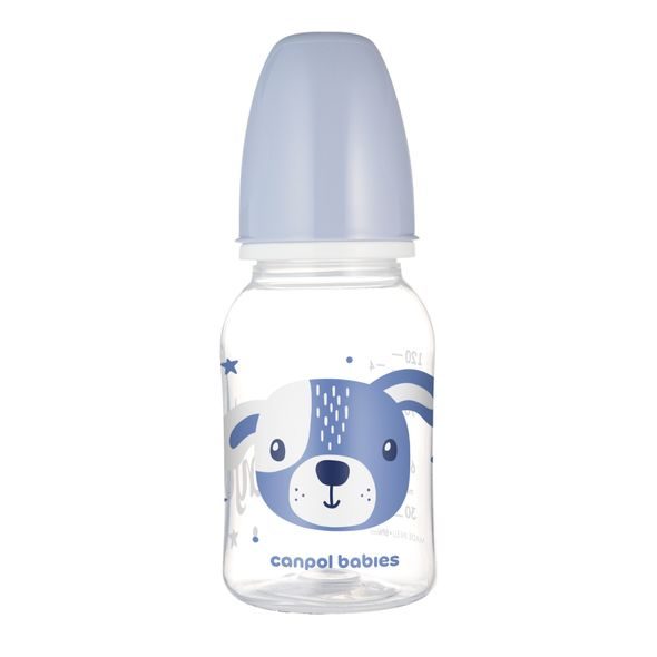 CANPOL BABIES LAHEV ÚZKOHRDLÁ CUTE ANIMALS 120ML PEJSEK - KOJENECKÉ LAHVE - KRMENÍ
