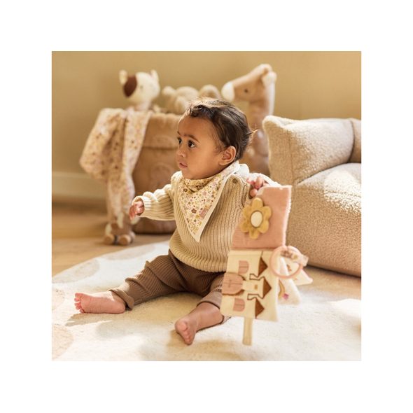 JOLLEIN TEXTILNÍ KNÍŽKA S AKTIVITAMI FLOWER FAIRIES - KNÍŽKY PRO NEJMENŠÍ - PRO DĚTI