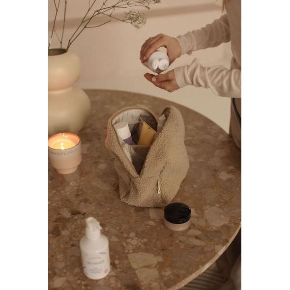 STUDIO NOOS TEDDY TOALETNÍ TAŠTIČKA ECRU - KOSMETICKÉ TAŠKY - PŘEBALOVÁNÍ