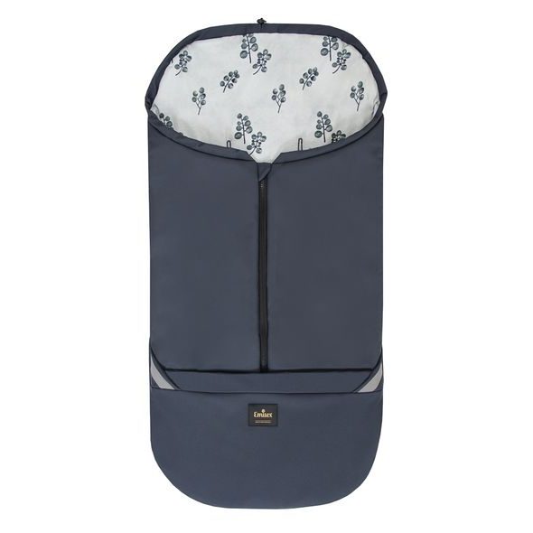 EMITEX FUSAK 2V1 COCOON SOFTSHELL GREY BLOOMS - FUSAKY DO KOČÁRKU - KOČÁRKY A PŘÍSLUŠENSTVÍ