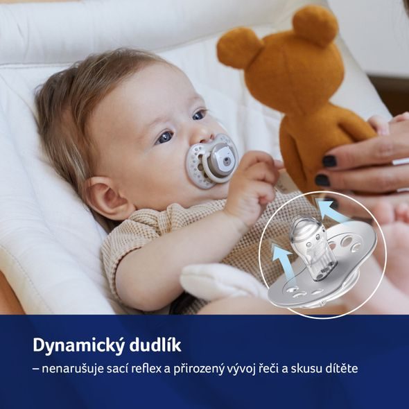 LOVI DUDLÍK SVÍTÍCÍ SILIKONOVÝ DYNAMICKÝ BUDDY BEAR 0-6M 2KS - ŠIDÍTKA A DOPLŇKY - KRMENÍ