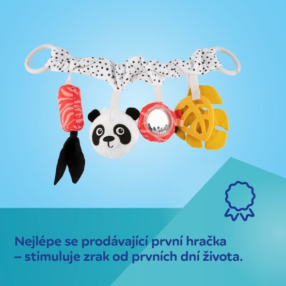 CANPOL BABIES SENZORICKÁ ZÁVĚSNÁ HRAČKA NA KOČÁREK/AUTOSEDAČKU BABIESBOO - HRAČKY K ZAVĚŠENÍ - PRO DĚTI