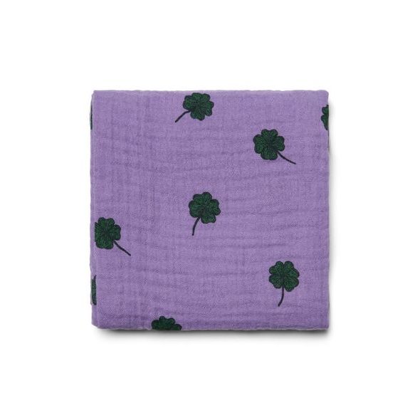 STUDIO NOOS SWADDLE ZAVINOVAČKA PRINT LARGE PURPLE CLOVER - ZAVINOVACÍ PLENY / OSUŠKY VELKÉ - PŘEBALOVÁNÍ