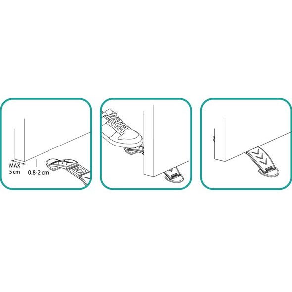 ZOPA OBOUSMĚRNÁ ZARÁŽKA DVEŘÍ 2KS - BEZPEČNOST DĚTÍ V DOMÁCNOSTI - KOUPÁNÍ A ZDRAVÍ