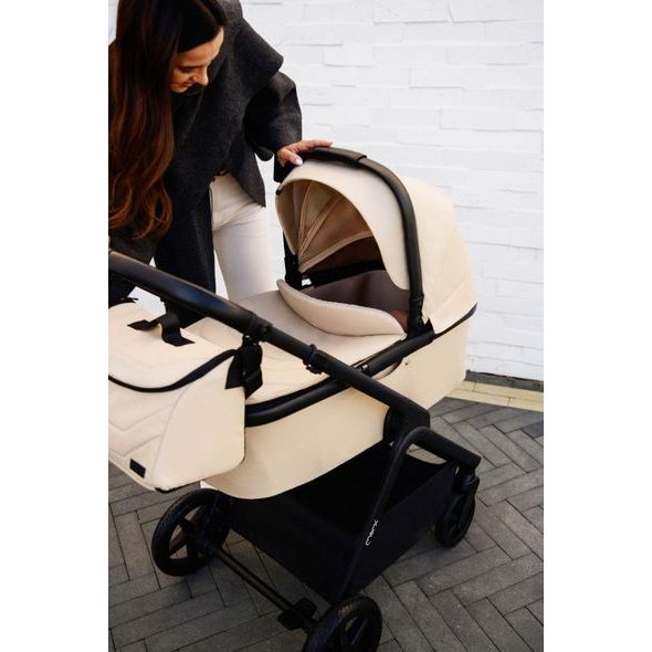 MOMI 2V1 GISELLE ŠEDÝ 2024 - DVOJKOMBINACE - KOČÁRKY A PŘÍSLUŠENSTVÍ