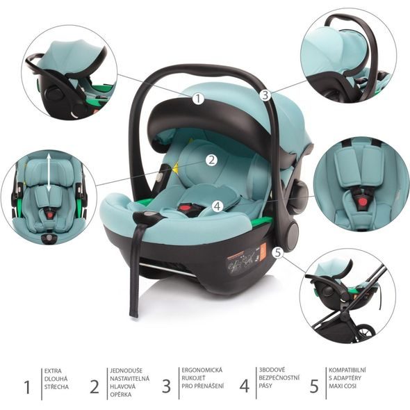 ZOPA SET XM PLUS I-SIZE BUNDLE - AUTOSEDAČKY 0-13KG - AUTOSEDAČKY A PŘÍSLUŠENSTVÍ