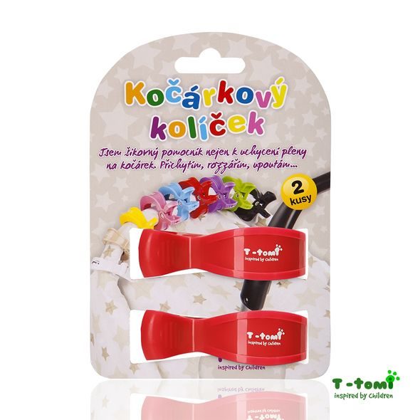 T-TOMI KOČÁRKOVÝ KOLÍČEK 2KS - HÁČKY, POPRUHY A KOLÍČKY - KOČÁRKY A PŘÍSLUŠENSTVÍ