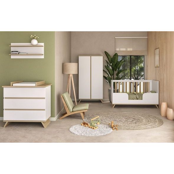 VARIABILNÍ POSTÝLKA FAKTUM SIENNA WHITE 70X140 CM - DŘEVĚNÉ POSTÝLKY - SPINKÁNÍ