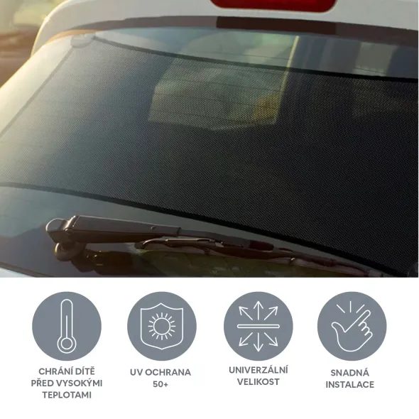 ZOPA SLUNEČNÍ CLONA ZADNÍHO OKNA - SLUNEČNÍ ROLETY A CLONY - AUTOSEDAČKY A PŘÍSLUŠENSTVÍ
