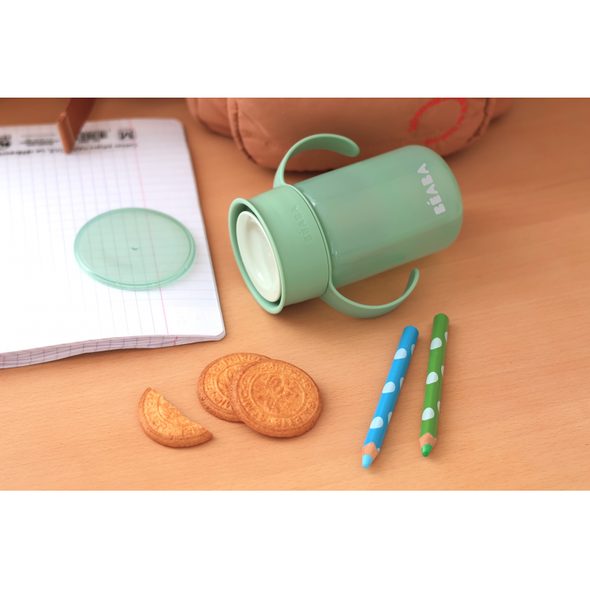 BEABA HRNEK TRÉNOVACÍ 360° GREEN 340 ML 12M+ - DĚTSKÉ HRNEČKY - KRMENÍ