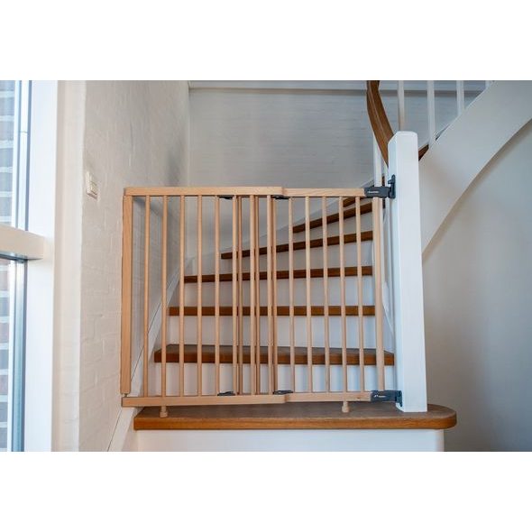 BABY DAN VYSOKÁ SCHODIŠŤOVÁ ZÁBRANA BABYDAN MONA, DŘEVĚNÁ, 65-110 CM - BEZPEČNOST DĚTÍ V DOMÁCNOSTI - KOUPÁNÍ A ZDRAVÍ