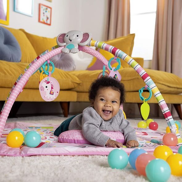 BRIGHT STARTS DEKA NA HRANÍ 5V1 PIP YOUR WAY BALL PLAY ™ RAINBOW TROPICS ™ 0M + - HRACÍ DEKY - PRO DĚTI