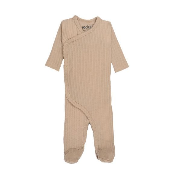 LODGER JUMPER NEWBORN SEERSUCKER BEIGE - OVERALY - PRO DĚTI