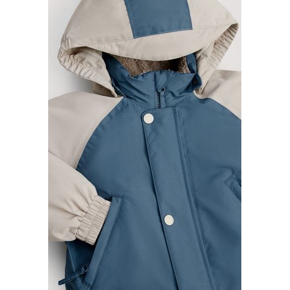 LEOKID ZIMNÍ KOMBINÉZA COLOR BLOCK SALT BLUE VEL. 18 - 24 MĚSÍCŮ (VEL. 86) - ZIMNÍ KOMBINÉZY - PRO DĚTI