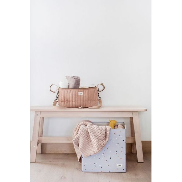 3 SPROUTS ÚLOŽNÝ BOX RECYCLED TERRAZZO/LIGHT GRAY - BOXY NA HRAČKY - SPINKÁNÍ