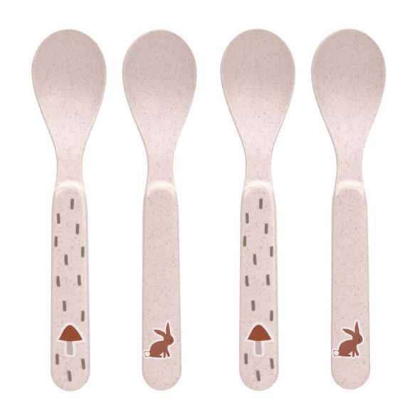 LÄSSIG SPOON SET PP/CELLULOSE LITTLE FOREST RABBIT - LŽIČKY A PŘÍBORY - KRMENÍ