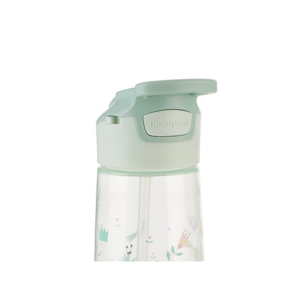 KIKKABOO HRNEK SE SILIKONOVÝM PÍTKEM 450ML 12M+ MUSIC FEST MINT - DĚTSKÉ HRNEČKY - KRMENÍ