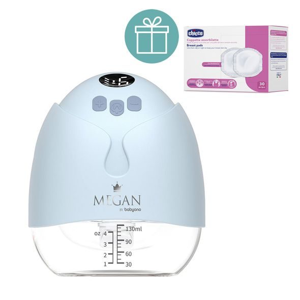 BABYONO ODSÁVAČKA MLÉKA ELEKTRONICKÁ HANDS-FREE MEGAN + CHICCO VLOŽKY DO PODPRSENKY 30KS - ODSÁVAČKY MATEŘSKÉHO MLÉKA - KRMENÍ