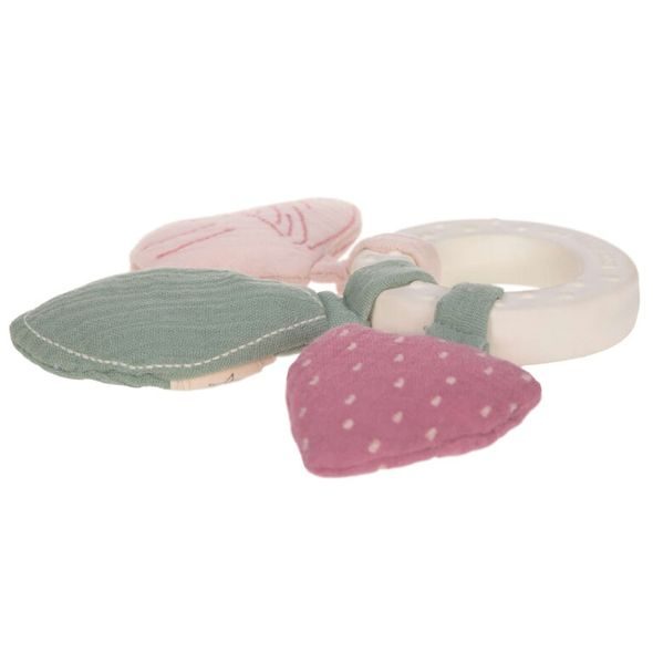 LÄSSIG TEETHER RING NATURAL RUBBER BUTTERFLY - KOUSÁTKA - PRO DĚTI