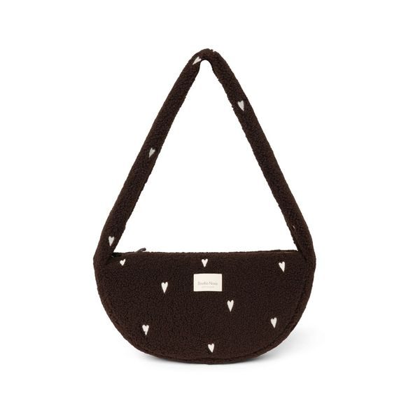 STUDIO NOOS TEDDY MINI CROSS BODY BAG CHOCOLATE HEARTS - DOPLŇKY - PRO MAMINKY