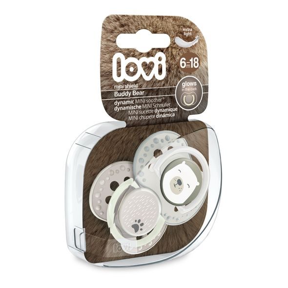 LOVI DUDLÍK SILIKONOVÝ DYNAMICKÝ 6-18M BUDDY BEAR 2KS - ŠIDÍTKA A DOPLŇKY - KRMENÍ
