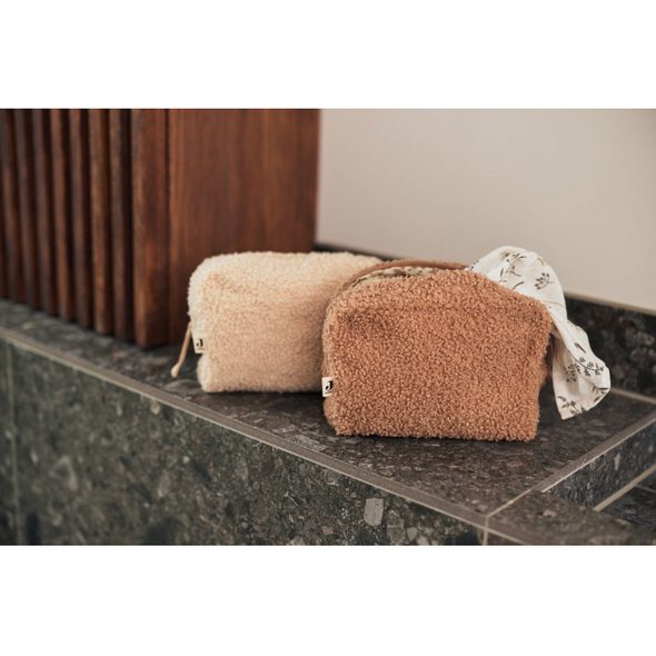 JOLLEIN TOALETNÍ TAŠKA BOUCLE NATURAL - KOSMETICKÉ TAŠKY - PŘEBALOVÁNÍ