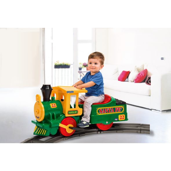 PEG PEREGO SANTA FÉ TRAIN VOZIDLA 6V - 1 MOTOR - ELEKTRICKÁ VOZÍTKA - PRO DĚTI