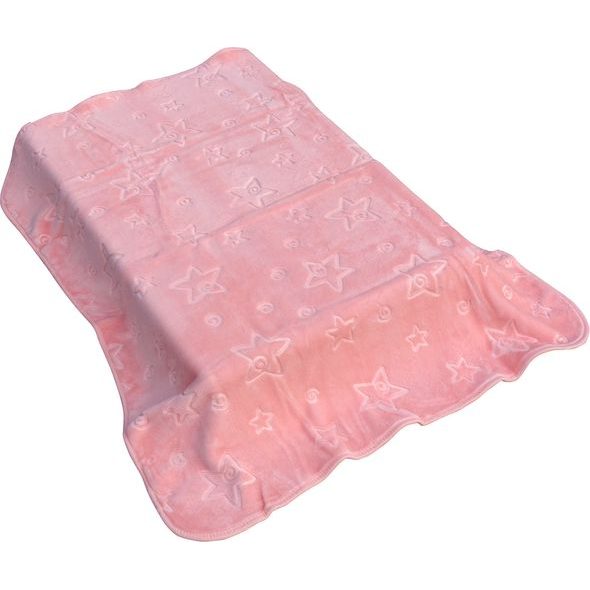 ŠPANĚLSKÁ DEKA 6627 - RŮŽOVÁ, 110 X 140 CM - DĚTSKÉ DEKY PRO MIMINKA - SPINKÁNÍ