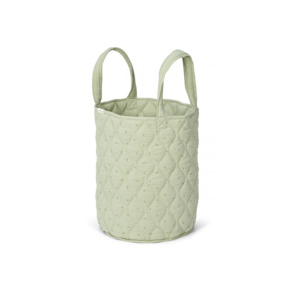 LITTLE DUTCH KOŠÍK TEXTILNÍ OBOUSTRANNÝ EXTRA VELKÝ PURE SAGE - DEKORACE A POLIČKY - SPINKÁNÍ
