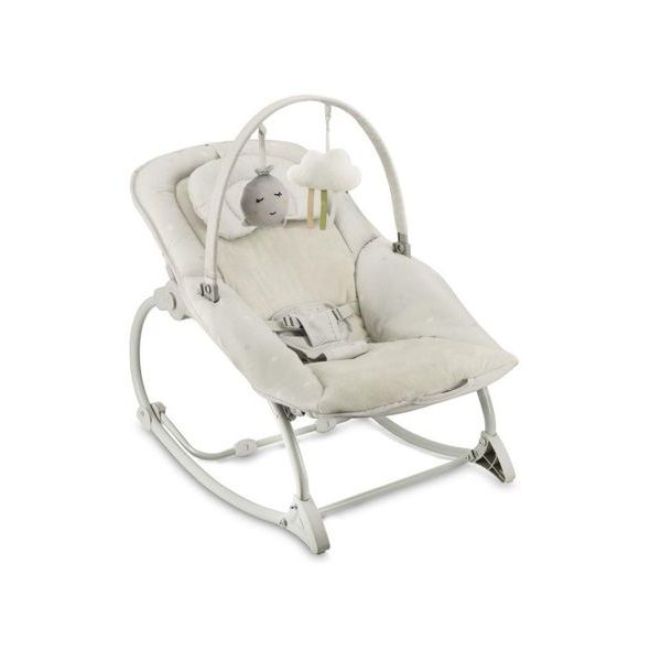 MOMI VIBRAČNÍ LEHÁTKO S MELODIEMI MOMI LAPIS SVĚTLE ŠEDÉ - LEHÁTKA A HOUPADLA - SPINKÁNÍ