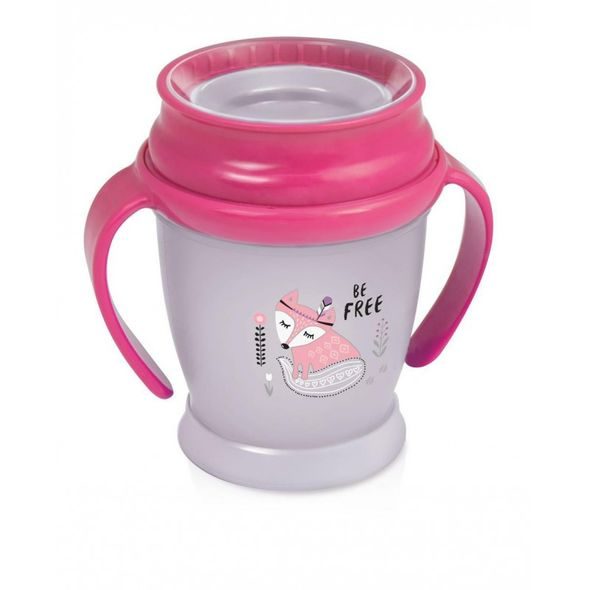 LOVI HRNÍČEK 360 MINI 210ML S ÚCHYTY INDIAN SUMMER - DĚTSKÉ HRNEČKY - KRMENÍ