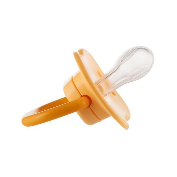 CANPOL BABIES SET SYMETRICKÝCH SILIKONOVÝCH DUDLÍKŮ BABIESBOO 18M+ 2KS ORANŽOVÝ - ŠIDÍTKA A DOPLŇKY - KRMENÍ