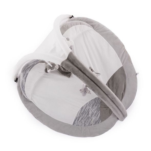 BO JUNGLE HRACÍ DEKA S HRAZDIČKOU B-PLAY GYM APPLE GREY - HRACÍ DEKY - PRO DĚTI