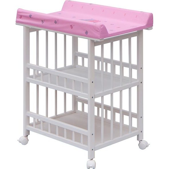 SCARLETT PŘEBALOVACÍ PULT JÁŠ BÍLÝ SLON RŮŽOVÝ - PŘEBALOVACÍ PULTY - PŘEBALOVÁNÍ