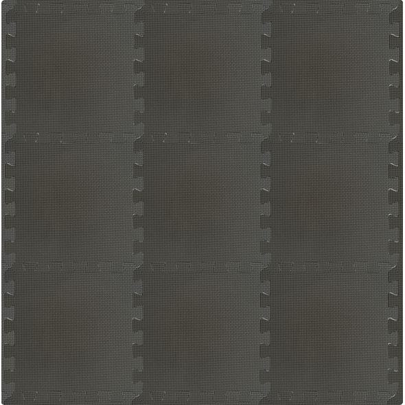 RIALTO BABY HRACÍ PODLOŽKA PUZZLE S OKRAJEM COOL GRAY 92X92 CM - HRACÍ PODLOŽKY NA ZEM - SPINKÁNÍ