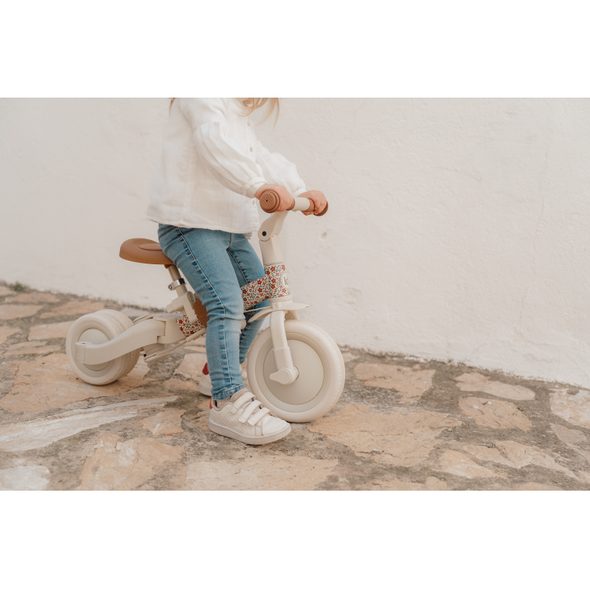 LITTLE DUTCH TŘÍKOLKA 4V1 OFF WHITE - TŘÍKOLKY ŠLAPACÍ - NOŠENÍ & SPORT