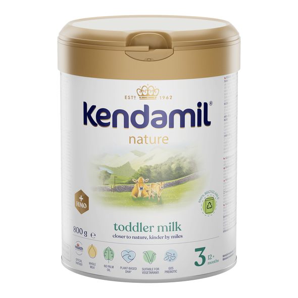 KENDAMIL BIO NATURE 3 HMO+ 800 G - KOJENECKÁ MLÉKA - KRMENÍ