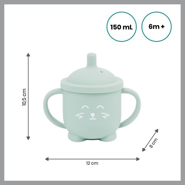 BABYMOOV SILIKONOVÝ HRNÍČEK ISY CUP 150ML - DĚTSKÉ HRNEČKY - KRMENÍ