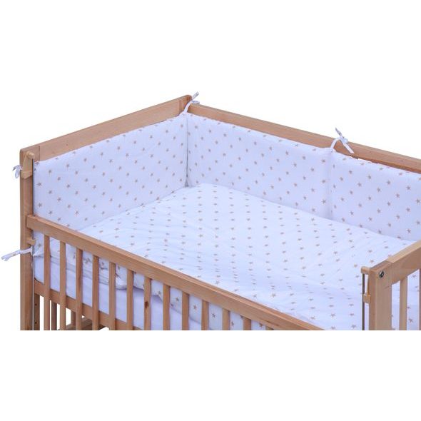 SCARLETT POSTÝLKA 120X60CM S KOMPLETNÍ VÝBAVOU SCARLETT HVĚZDIČKA BÉŽOVÁ - DŘEVĚNÉ POSTÝLKY - SPINKÁNÍ