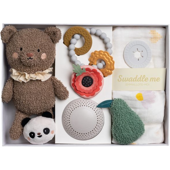 TAF TOYS SADA HRAČEK NEWBORN LUXE - KOLOTOČE NA POSTÝLKU - PRO DĚTI