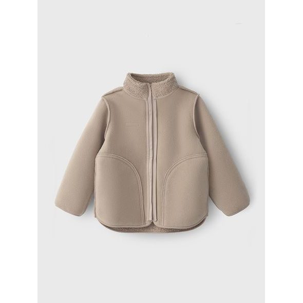 LEOKID FLEECOVÁ BUNDA THEO ALMOND MILK VEL. 146 - BUNDY - PRO DĚTI